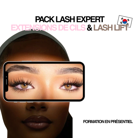 "PACK LASH EXPERT EXTENSIONS DE CILS & KOREAN LASH LIFT" - EN PRÉSENTIEL