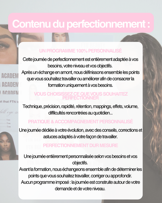 FORMATION EXTENSIONS DE CILS   "PERFECTIONNEMENT"