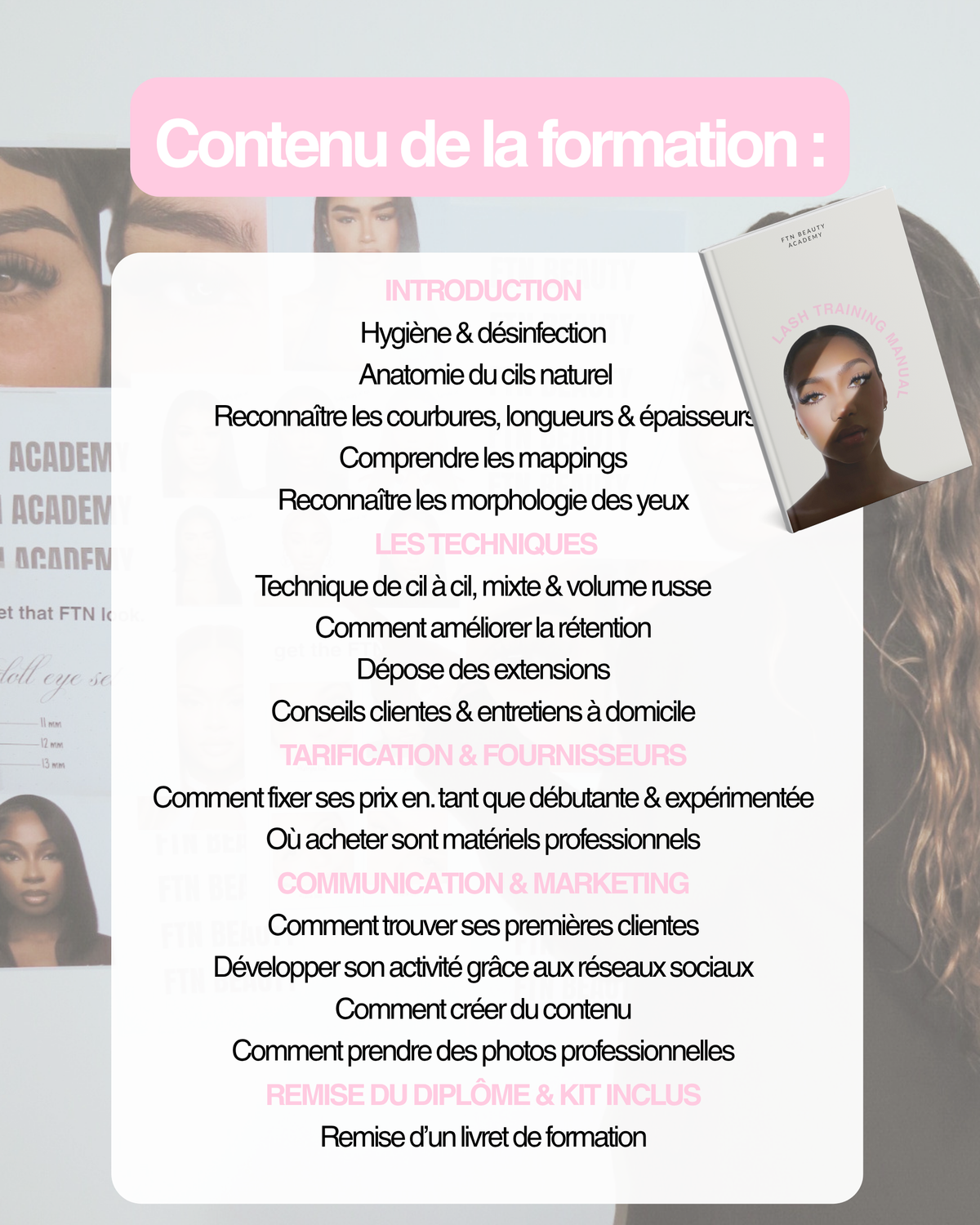 FORMATION EXTENSIONS DE CILS  "MASTER PACK"